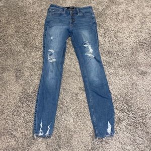 HOLLISTER high-rise crop super skinny jeans